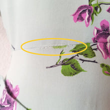 Load image into Gallery viewer, 1940s - Adorable Turquoise Roseprint Rayon Dress - W29 (74cm)