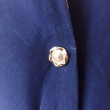 Load image into Gallery viewer, 1940s - Beautiful Navy Rayon Crepe Dress - W35 (88cm)