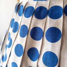 Charger l'image dans la galerie, 1950s 1960s - Gorgeous Iconic Blue Polkadots Dress - W28 (72cm)