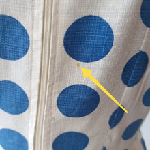 Charger l'image dans la galerie, 1950s 1960s - Gorgeous Iconic Blue Polkadots Dress - W28 (72cm)