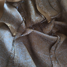 Charger l'image dans la galerie, 1950s - Elegant Black & Blue Textured Night Dress - W25 (64cm)