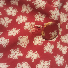 Load image into Gallery viewer, 1940s - Beautiful Red Floral Rayon Crepe 2pc Suit - W31 (80cm)