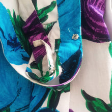 Charger l'image dans la galerie, 1950s - Spectacular Floral Print Cotton Dress - W25 (64cm)