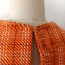 Carica l'immagine nel visualizzatore di Gallery, 1960s - Gorgeous Orange Cotton Wool Dress - W30 (76cm)
