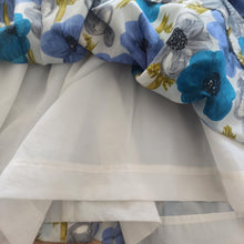 Charger l'image dans la galerie, 1950s - Stunning Ruffled Shawl Collar Floral Dress - W31 (80cm)