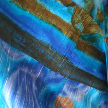 Charger l'image dans la galerie, 1950s - Precious Blue Floral Quality Cotton Dress - W27 (68cm)