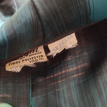 Charger l'image dans la galerie, 1950s - Exquisite French Green Tartan Dress - W32 (82cm)