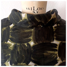 Load image into Gallery viewer, 1960s - Pamina Mann -Stunning Dark Green Abstract Dress - W27.5 (70cm)
