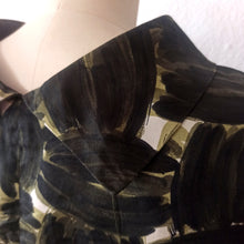 Load image into Gallery viewer, 1960s - Pamina Mann -Stunning Dark Green Abstract Dress - W27.5 (70cm)