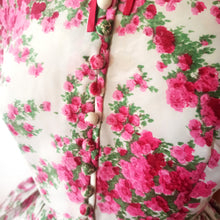 Charger l'image dans la galerie, 1950s - Stunning French Couture Floral Dress - W27 (68cm)