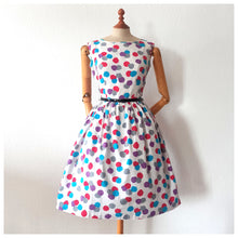 Charger l'image dans la galerie, 1950s 1960s - Gorgeous Abstract Soft Barkcloth Dress - W29 (74cm)