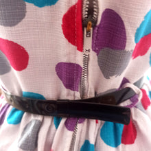 Charger l'image dans la galerie, 1950s 1960s - Gorgeous Abstract Soft Barkcloth Dress - W29 (74cm)