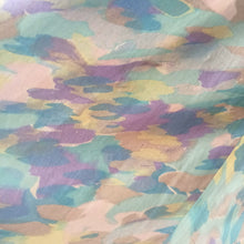 Charger l'image dans la galerie, 1950s - Spectacular Removable Shawl Collar Pastel Colors Dress - W30 (76cm)