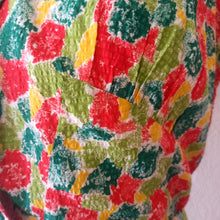 Cargar imagen en el visor de la galería, 1940s - Stunning French Abstract Primary Colors Pockets Dress - W30 (76cm)