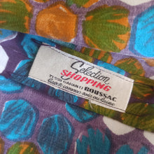 Charger l'image dans la galerie, 1950s - Joppy, Paris - Stunning Abstract Floral Colorful Cotton Dress - W26 (66cm)