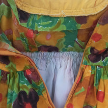 Charger l'image dans la galerie, 1950s - Stunning Abstract Floral Cotton Dress - W27.5 (68cm)