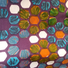 Charger l'image dans la galerie, 1950s - Joppy, Paris - Stunning Abstract Floral Colorful Cotton Dress - W26 (66cm)