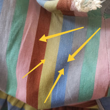 Charger l'image dans la galerie, 1950s - Jean Leslie Jrs., USA - Sweet Colors Striped Cotton Dress - W27 (68cm)