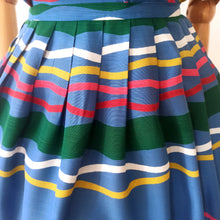 Charger l'image dans la galerie, 1950s - Stunning Colors 2pc Top & Skirt Set - W27/27.5 (68/70cm)