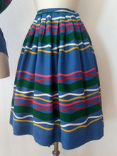 Charger l'image dans la galerie, 1950s - Stunning Colors 2pc Top & Skirt Set - W27/27.5 (68/70cm)