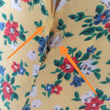 Load image into Gallery viewer, 1940s - Adorable Yellow Floral Rayon Day Dress - W28 (72cm)