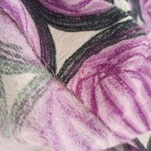Load image into Gallery viewer, 1950s - Broderna Magnusson, Sweden - Purple Abstract Dress - W27 (68cm)