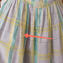 Charger l'image dans la galerie, 1950s - Sweet Heart Bust Pastel Colors Dress - W28 (70cm)