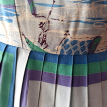 Charger l'image dans la galerie, 1950s - Spectacular Venice Novelty Print Dress - W26 (66cm)