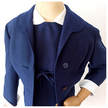 Laden Sie das Bild in den Galerie-Viewer, 1960s - PARIS - Elegant 2pc Removable Collar Jacket & Dress Set - W30 (76cm)