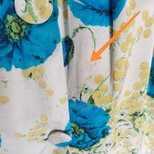 Charger l'image dans la galerie, 1950s - French Basket Mimosa Poppies Novelty Dress - W31 (78cm)