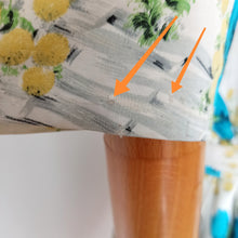 Charger l'image dans la galerie, 1950s - French Basket Mimosa Poppies Novelty Dress - W31 (78cm)