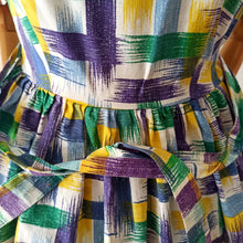 Charger l'image dans la galerie, 1950s - Renaitre, Paris - Fabulous Parisien Abstract Dress - W28 (72cm)