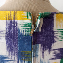 Charger l'image dans la galerie, 1950s - Renaitre, Paris - Fabulous Parisien Abstract Dress - W28 (72cm)
