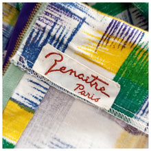 Charger l'image dans la galerie, 1950s - Renaitre, Paris - Fabulous Parisien Abstract Dress - W28 (72cm)