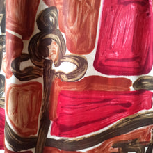 Charger l'image dans la galerie, 1950s 1960s - Gorgeous Abstract Satin Silk Dress - W24.5 (62cm)