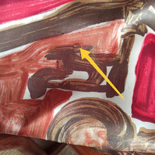 Charger l'image dans la galerie, 1950s 1960s - Gorgeous Abstract Satin Silk Dress - W24.5 (62cm)