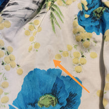 Charger l'image dans la galerie, 1950s - French Basket Mimosa Poppies Novelty Dress - W31 (78cm)