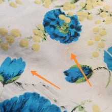 Charger l'image dans la galerie, 1950s - French Basket Mimosa Poppies Novelty Dress - W31 (78cm)