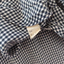 Charger l'image dans la galerie, 1950s - Adorable Black & White Vichy Cotton Dress - W28.5 (72cm)