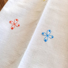 Load image into Gallery viewer, 1970s - Handembroidered Bell-bottoms Linen Pants - W27/27.5 (68/70cm)