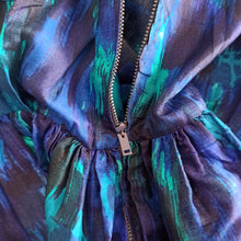 Charger l'image dans la galerie, 1950s - Stunning Abstract Floral Wild Silk Dress - W27 (68cm)