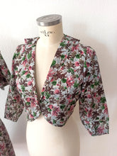 Charger l'image dans la galerie, 1940s 1950s - Adorable Floral Bolero Dress  - W29 (74cm)