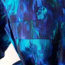 Charger l'image dans la galerie, 1950s - Stunning Abstract Floral Wild Silk Dress - W27 (68cm)