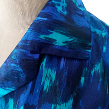 Charger l'image dans la galerie, 1950s - Stunning Abstract Floral Wild Silk Dress - W27 (68cm)