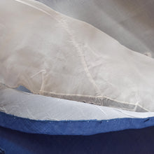 Charger l'image dans la galerie, 1950s - Stunning Blue Embroidery Linen Dress - W27 (68cm)