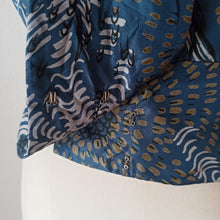 Cargar imagen en el visor de la galería, 1940s - Spectacular Couture Abstract Top & Dress Silk Set - W29 (74cm)