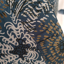 Cargar imagen en el visor de la galería, 1940s - Spectacular Couture Abstract Top & Dress Silk Set - W29 (74cm)