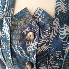 Cargar imagen en el visor de la galería, 1940s - Spectacular Couture Abstract Top & Dress Silk Set - W29 (74cm)