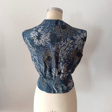 Cargar imagen en el visor de la galería, 1940s - Spectacular Couture Abstract Top & Dress Silk Set - W29 (74cm)