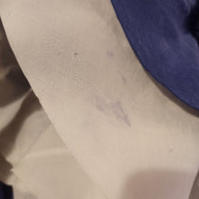 Charger l'image dans la galerie, 1950s - Stunning Blue Embroidery Linen Dress - W27 (68cm)